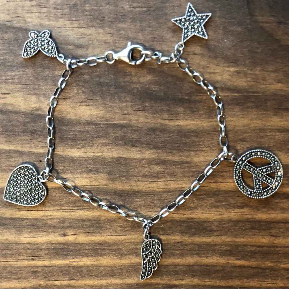 Sterling Silver Charm Bracelet